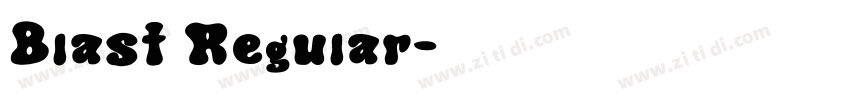 Blast Regular字体转换